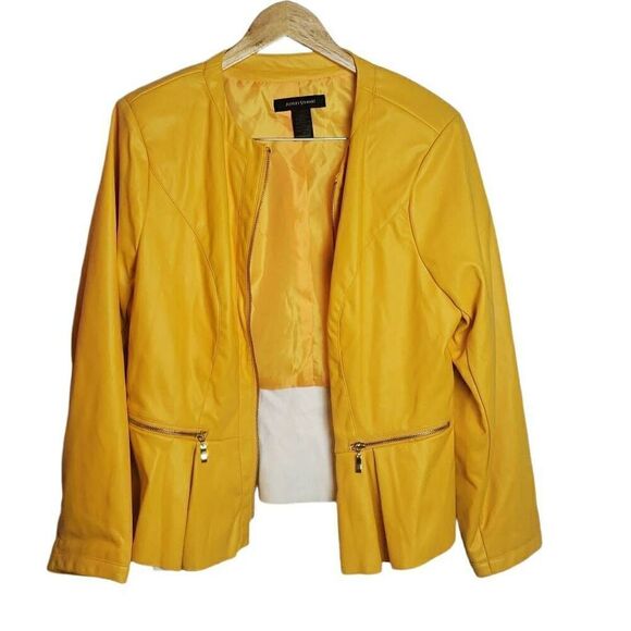 Ashley Stewart Jackets & Blazers - Ashley Stewart Yellow Jacket Size 18